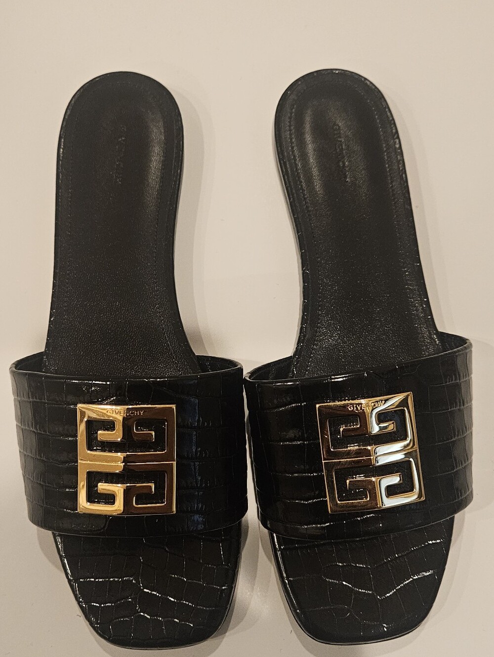 Givenchy Croc Leather Slide Sandal - Size EU 40